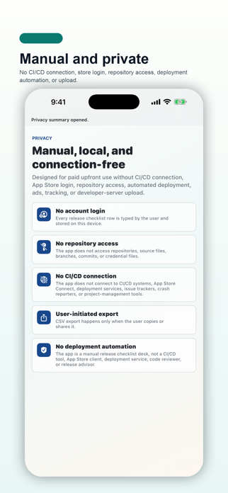 Release Checklist Desk Screenshot 5 of 5
