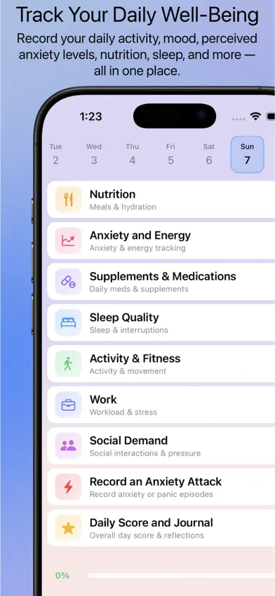 Live With Anxiety: AI tracker screenshot 1