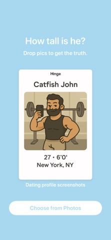 Catfished - Photo Height Check iPhone screenshot