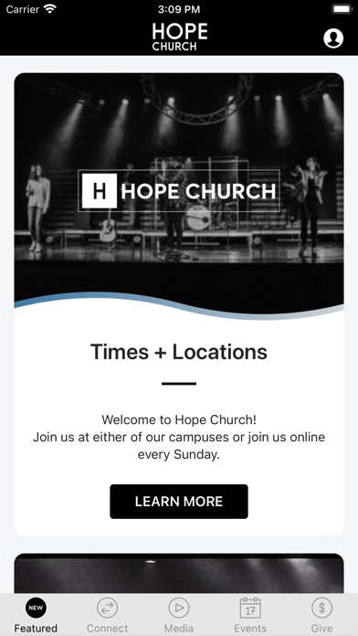 Screenshot 1 of Hope Church SC App