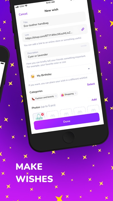 GetWish - create your wishlist Screenshot