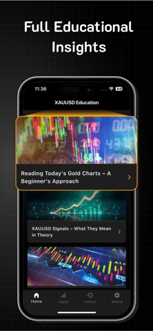 XAUUSD XAGUSD Signals Notifica iPhone screenshot