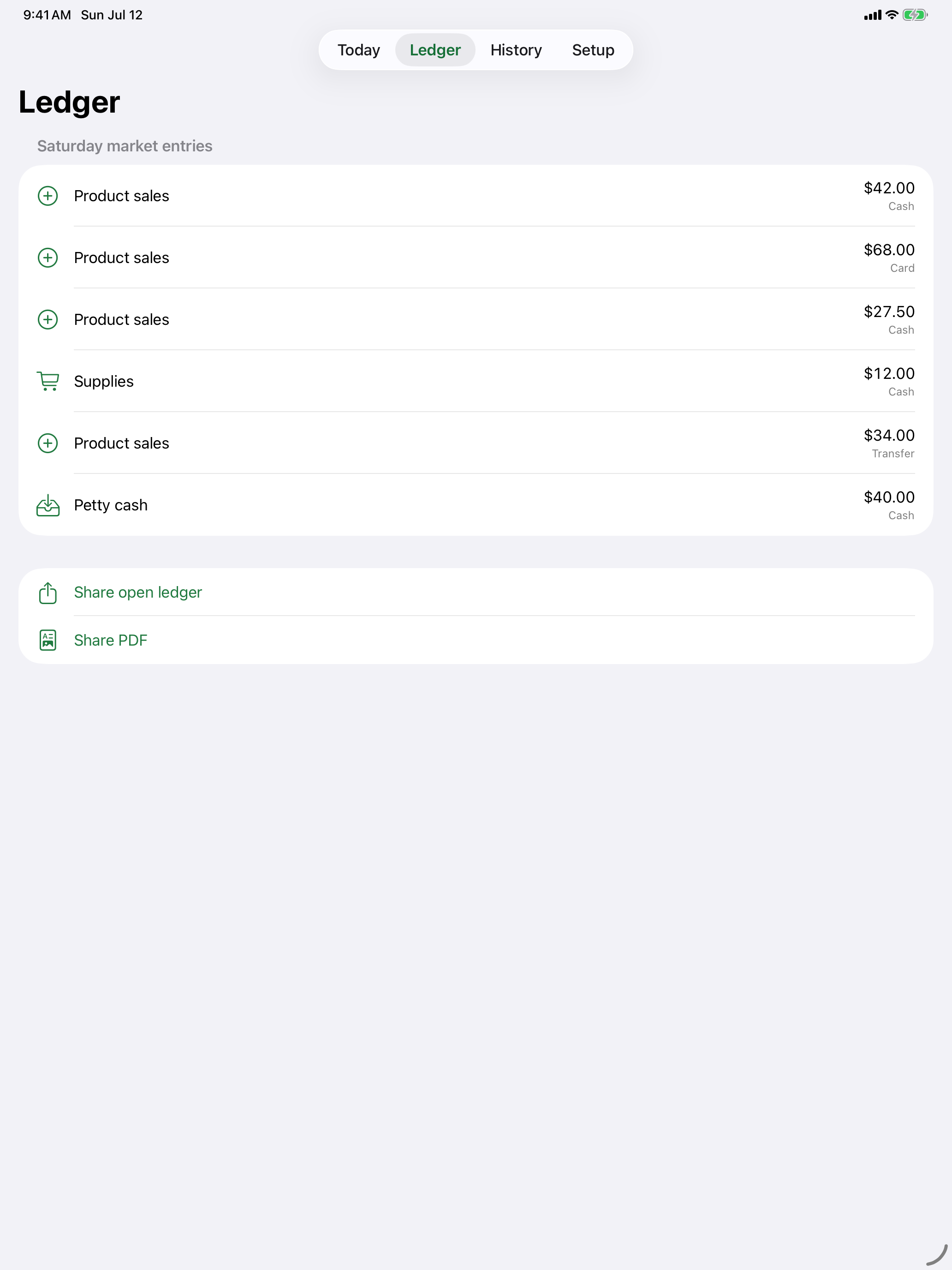 CashDaybook iPad screenshot 2 of 2