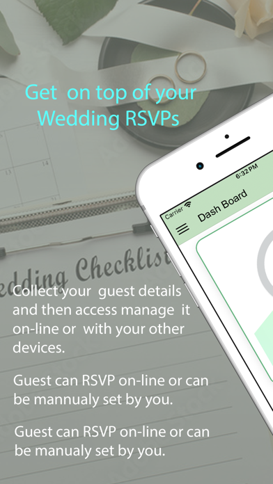 Wedding RSVP & Planner Tools Screenshot