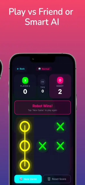 Neon Tic Tac Toe - Classic XO screenshot 3