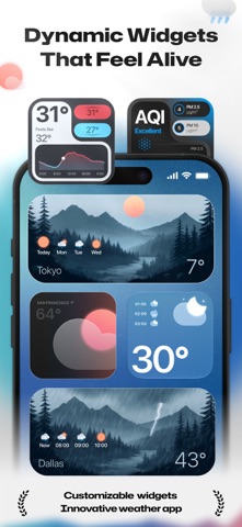 Weather Widget Magic iPhone screenshot 1