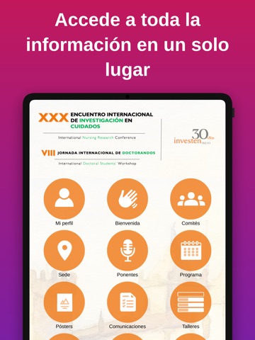 XXX Encuentro Investén iPad screenshot