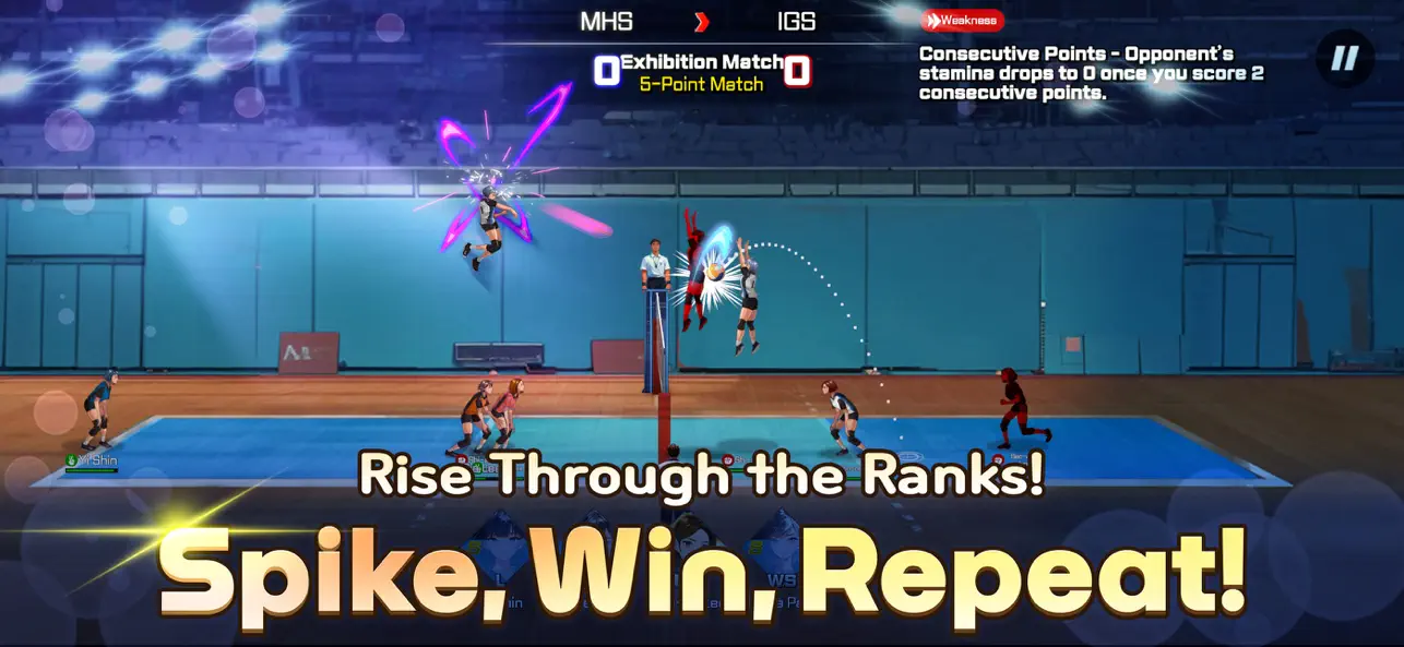 Volley Girls: Volleyball SPIKE Hack screenshot 3 - game app interface
