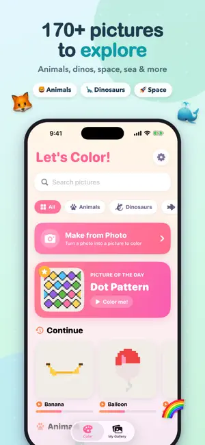 KidColor: Kids Color by Number screenshot 2