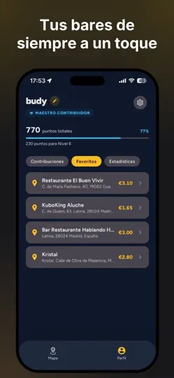 Captura de pantalla de BeerMaps en iPhone 5