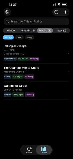 TBR Spinner iPhone Screenshot 5