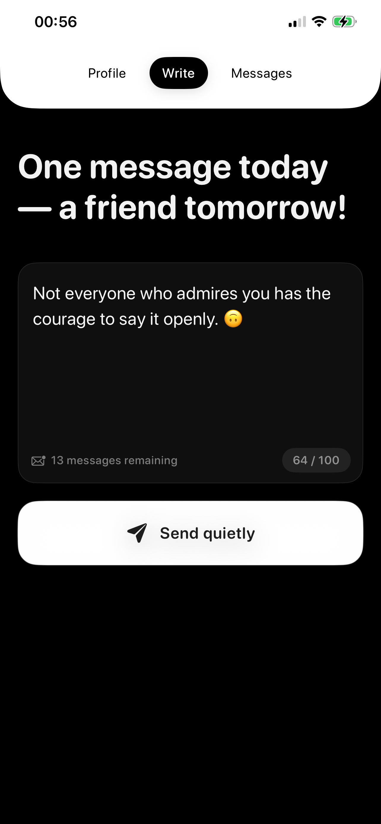 Sorra : Messages to strangers screenshot 2