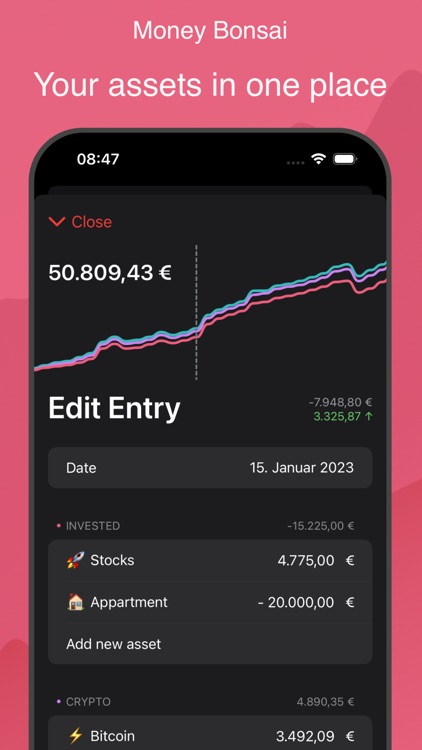 Money Bonsai Net Worth Tracker screenshot-3