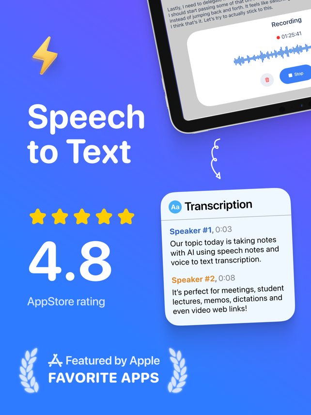 Speech to Text – VoicePen AI Screenshot