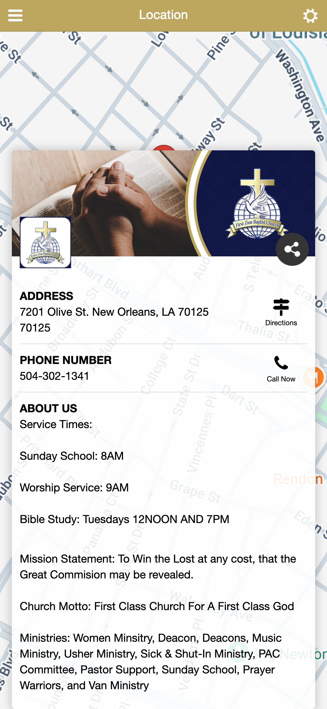 First Zion Baptist Church screenshot 2