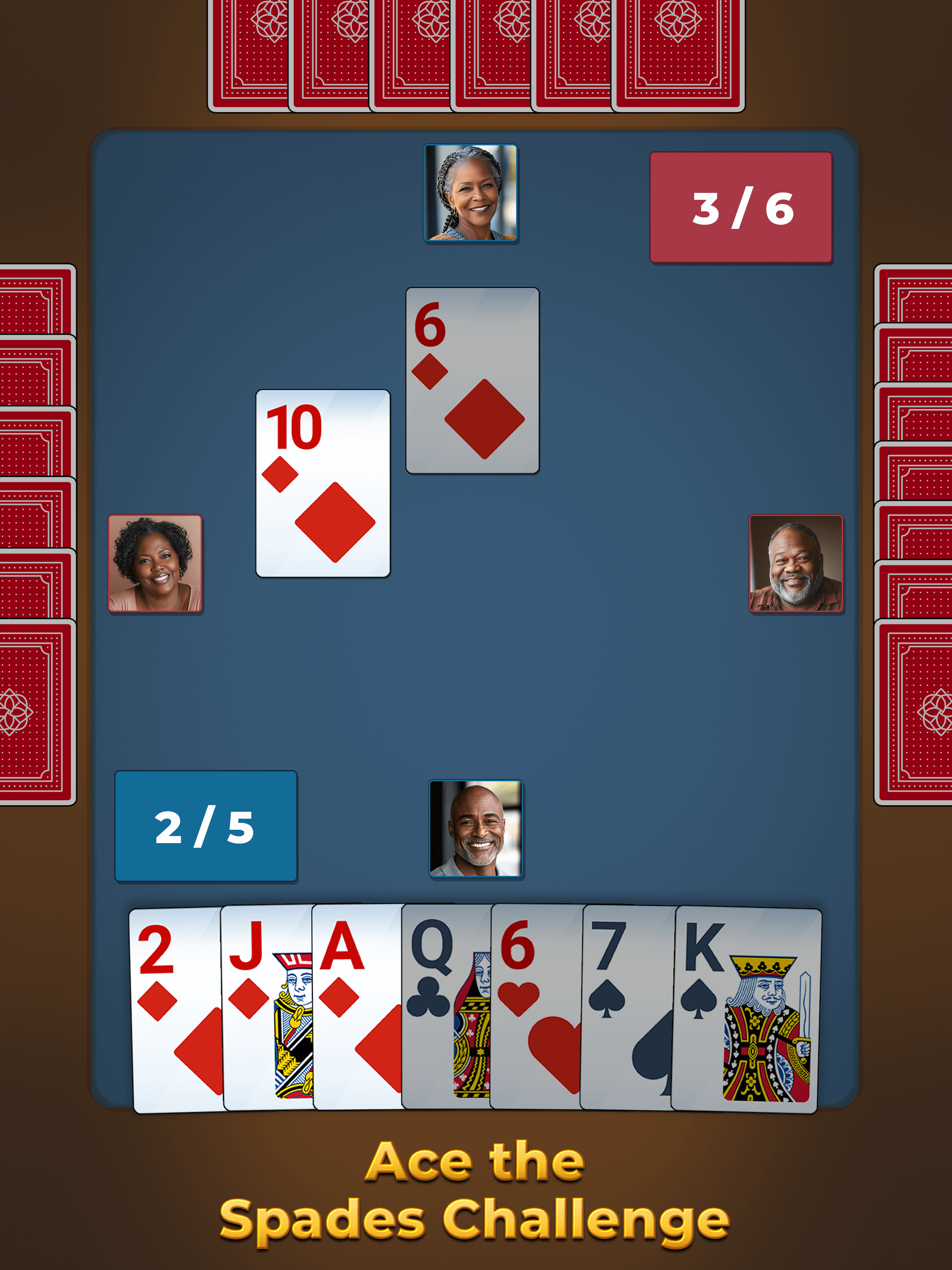 Spades For Seniors: Card Game