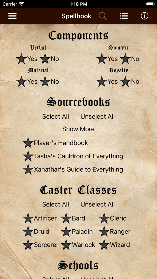 #3. D&D Spellbook 5e (iOS) 由: Jonathan Carifio