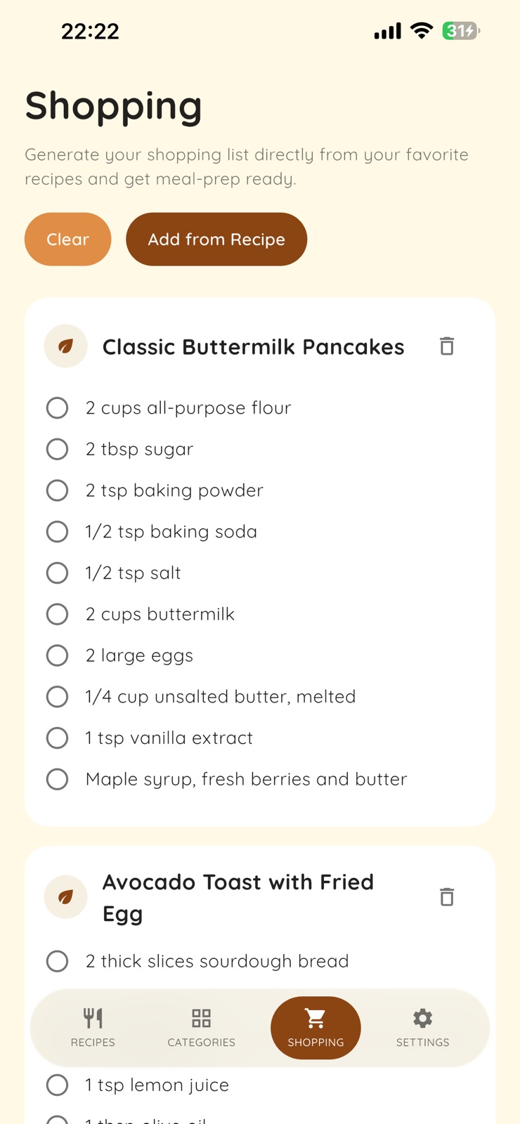 Home Cookbook: Recipe Manager iphone screenshot 3