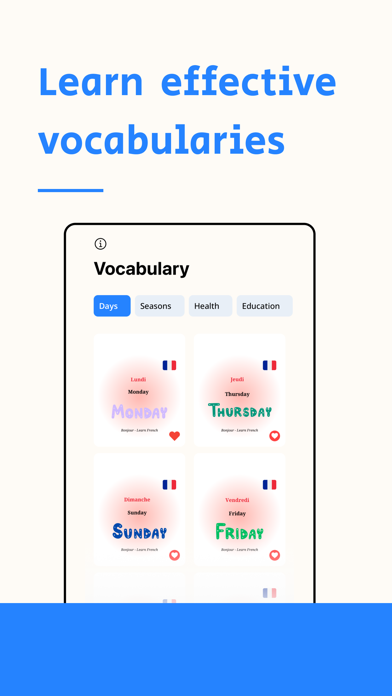 Bonjour - Learn French Screenshot