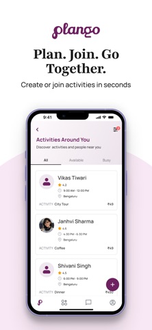 Plango: Real Life Activities screenshot