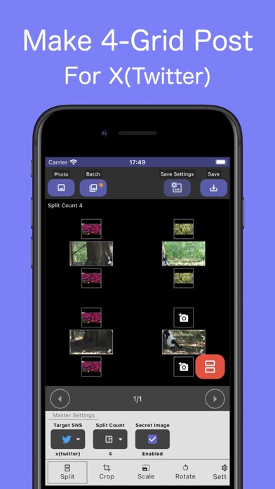 9Grid: Grid Post & Image Split Screenshot