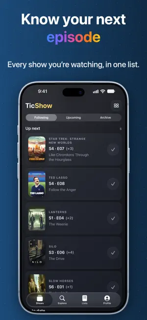 TicShow: TV Series Tracker screenshot 1