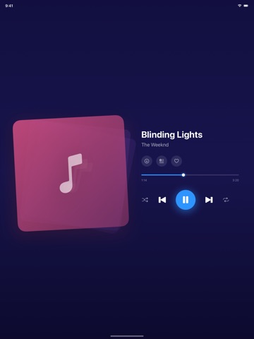 Cloud Music Player — BeeStudio iPad screenshot