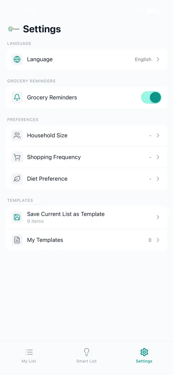 Screenshot #1 pour Grocero