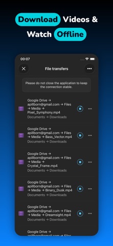 Evervideo: Player All Format iPhone screenshot