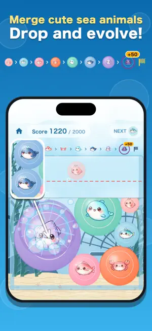 Ikatama: Ocean Merge Puzzle screenshot 1