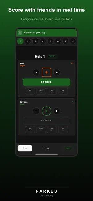 Parked Disc Golf screenshot 2
