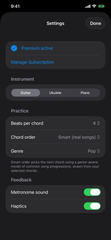 Synchordy iPhone screenshot