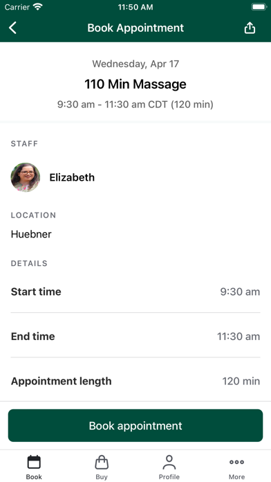 Oak Haven Massage Screenshot