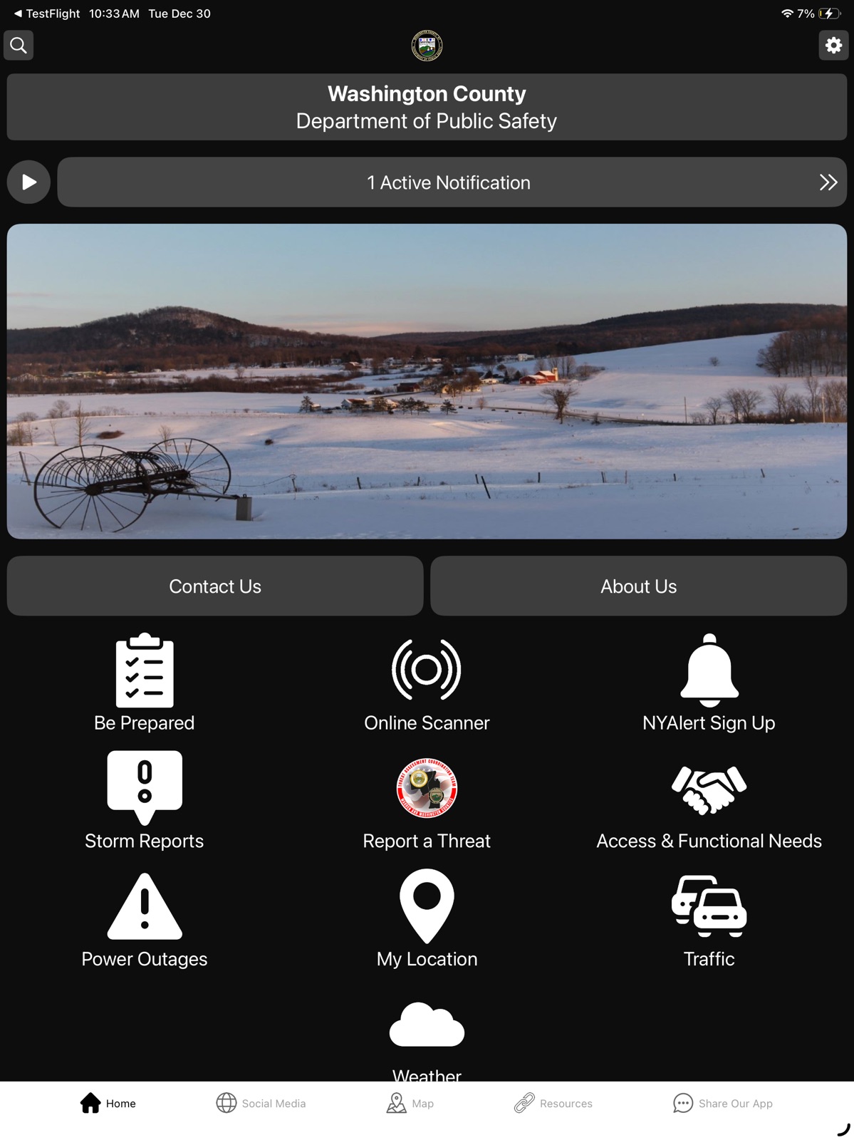 Washington Co NY Public Safety ipad screenshot 1