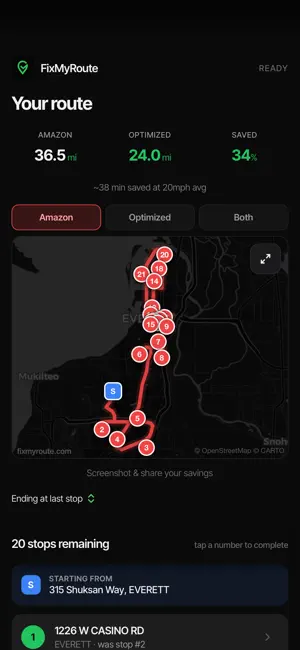 FixMyRoute: Flex Optimizer screenshot 2