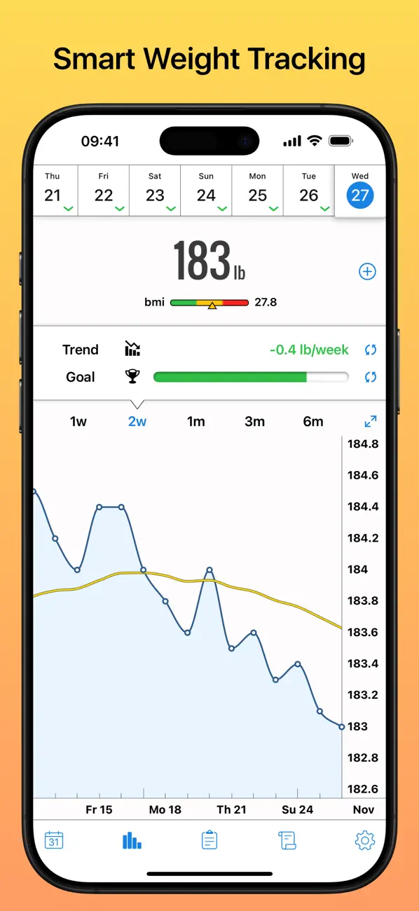 #1. Weight Diary (iOS) De: CURLYBRACE APPS LTD