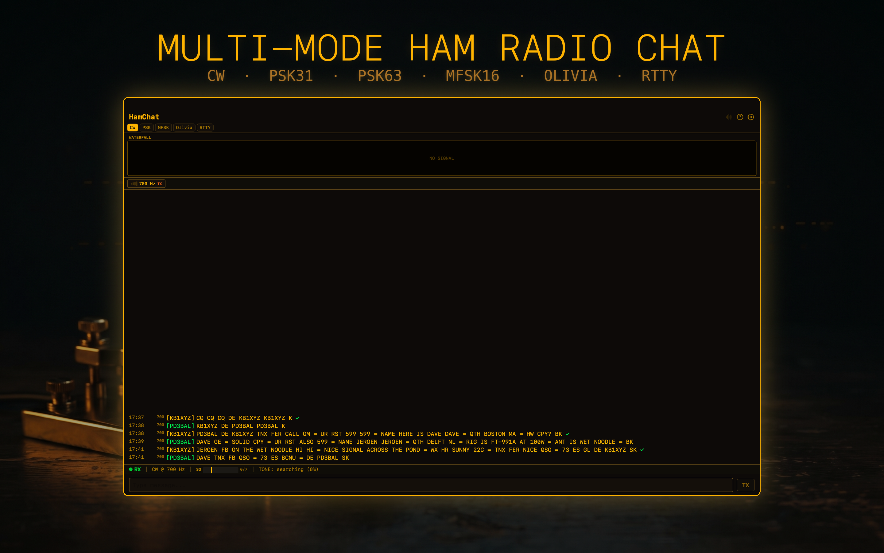 HamChat: Morse Decoder