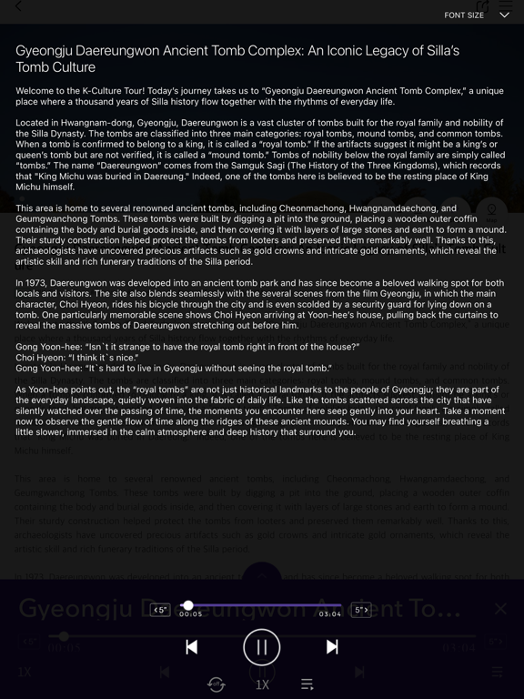 Odii-Korea Audio Travel Guide iPad screenshot