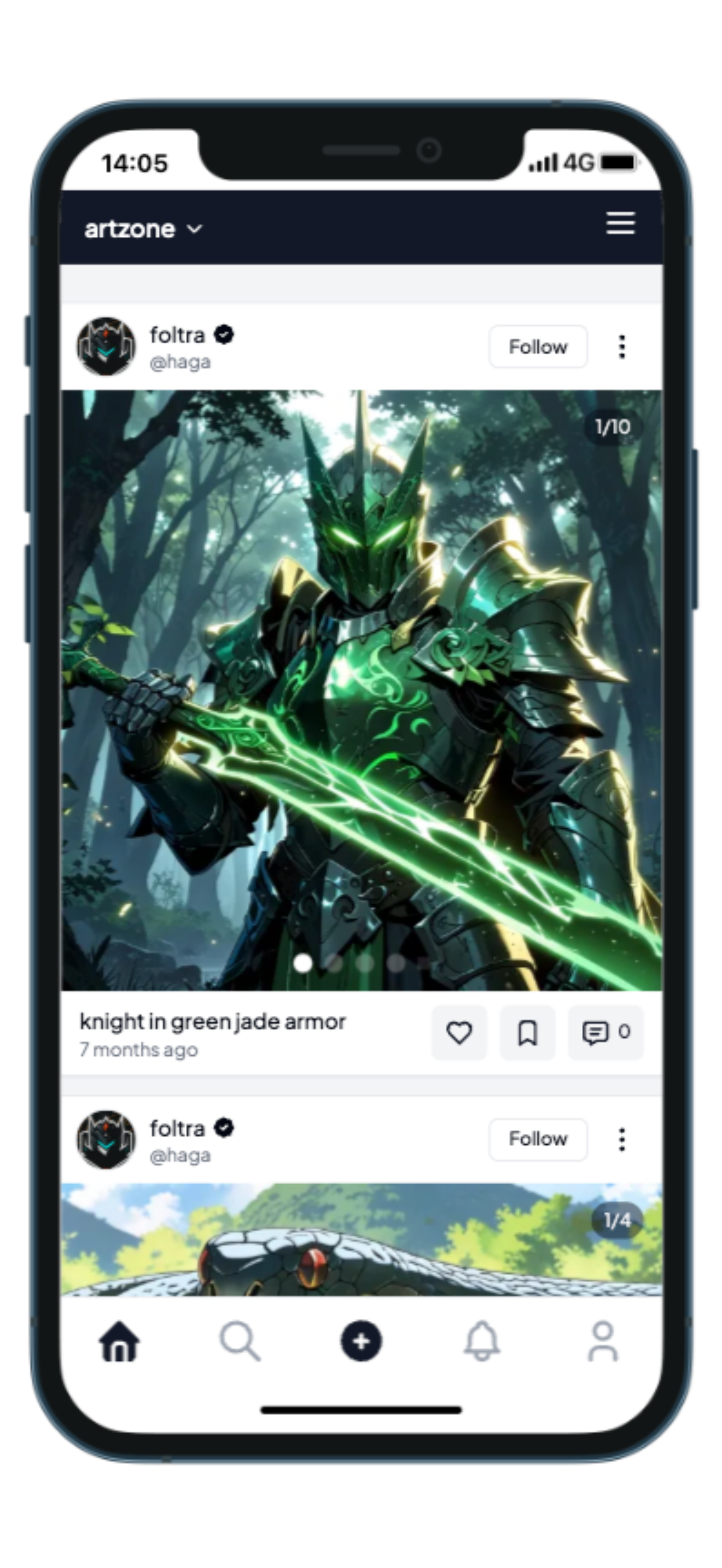 Artzone: Eyecandy AI Art Feed screenshot 8