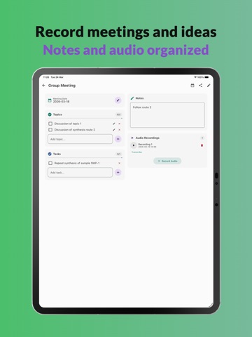 LabNote: Laboratory Notebook iPad screenshot