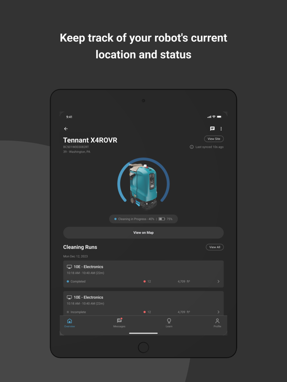 Tennant Robotics iPad screenshot 4 - Business app