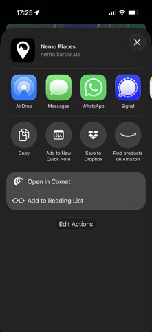 Nemo Places iPhone screenshot