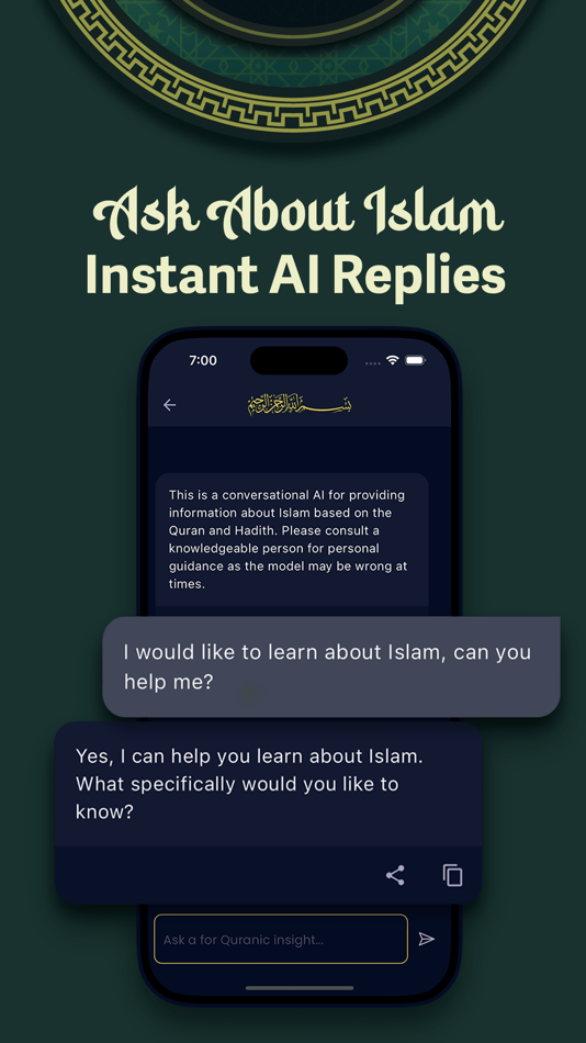 #3. Quran Chat - Ask, Read, Pray (iOS) By: Sabres Media LLC
