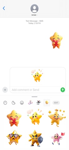 Super Sparkly Star Stickers screenshot