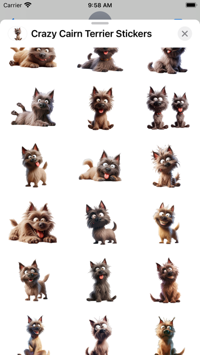 Screenshot #2 pour Crazy Cairn Terrier Stickers