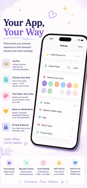 Printable ADHD Planner screenshot 4