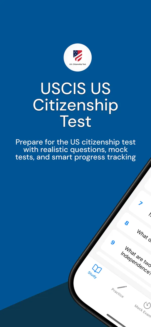 Screenshot #1 pour USCIS US Citizenship Test