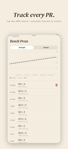 Lifting Tracker — Logbook Screenshot 3 of 5