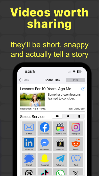 NanoFlick - Your Life in Video Screenshot