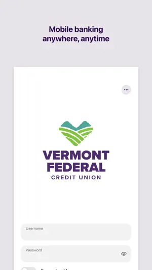 Vermont Fed CU Mobile Banking screenshot 1